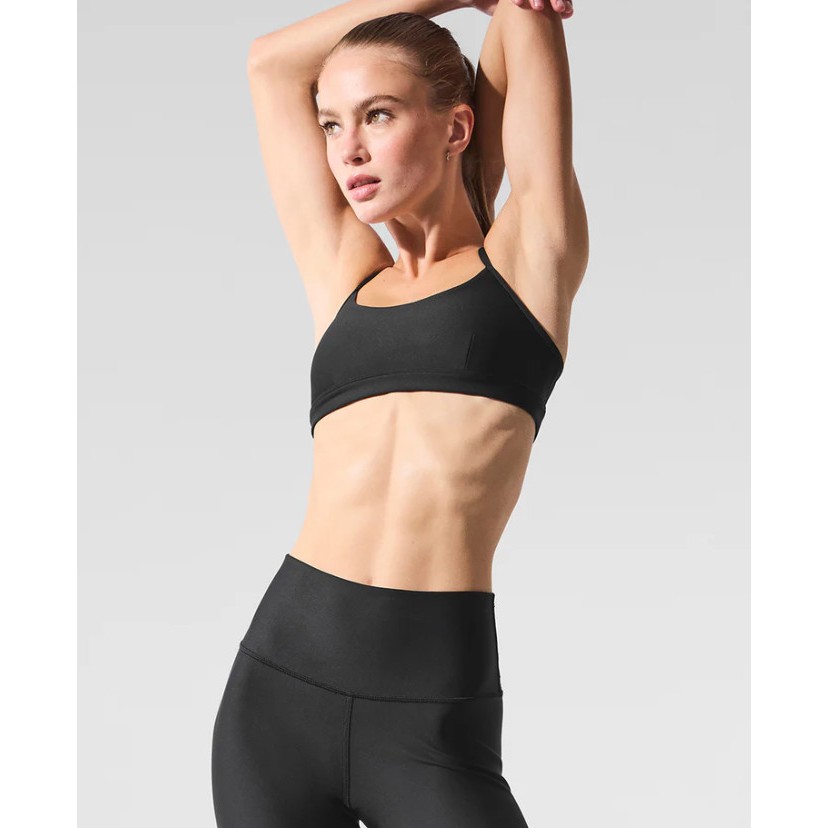 Alo Yoga Airlift Intrigue Bra In Black Size Medium